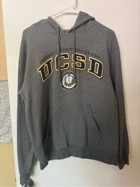 UCSD Gray Pullover Hoodie - University of California San Diego Sweatshirt